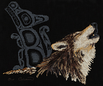 Cross Stitch NATIVE RAVEN